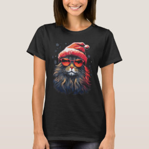 Maine Coon Katze Weihnachts-Grafik-Shirts für Männ T-Shirt