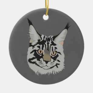 Maine Coon Keramik Ornament