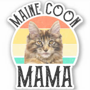 Maine Coon Mama Aufkleber