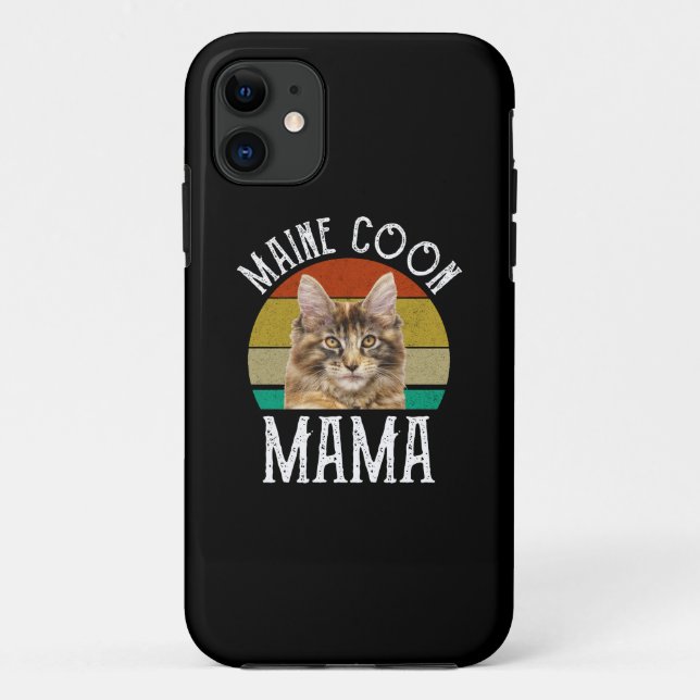 Maine Coon Mama Case-Mate iPhone Hülle (Rückseite)