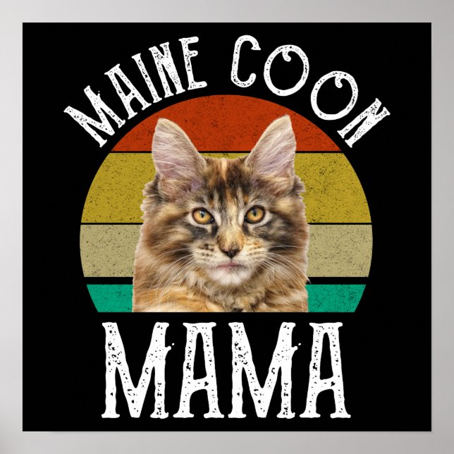Maine Coon Mama Poster (Vorne)