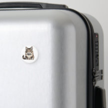 Maine Coon Punk Katze Rund Magnet