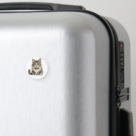 Maine Coon Punk Katze Rund Magnet