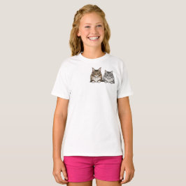 Maine Coon & Silver Tabby for Cat lover T-Shirt