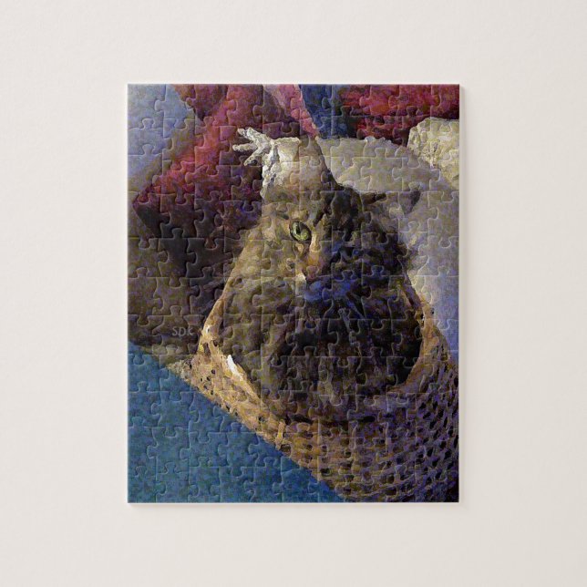 Maine Coon Tabby Cat Puzzle (Vertikal)