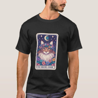 Maine Coon Tarotkarte T-Shirt