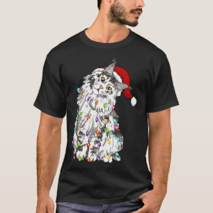 Maine Coon Weihnachts-Weihnachtsmannmütze Xmas Lig T-Shirt