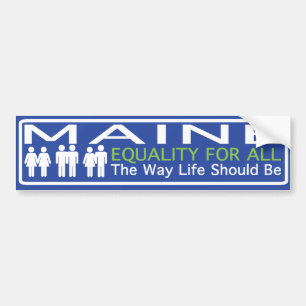 Maine, das vorwärts Autoaufkleber bewegt