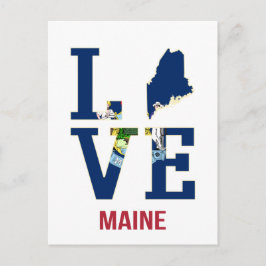 Maine der Liebe des US-Staat Postkarte