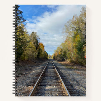 Maine Eisenbahnschienen Journal Notizbuch