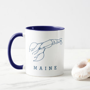 Maine - Eleganter Blue Lobster - Custom Tasse