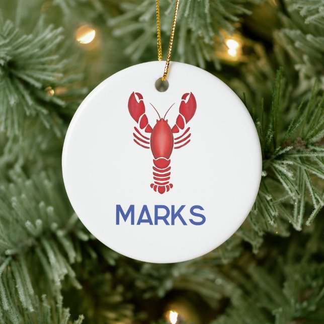 Maine Event Lobsterfest New England Gastgeschenk H Keramik Ornament (Baum)