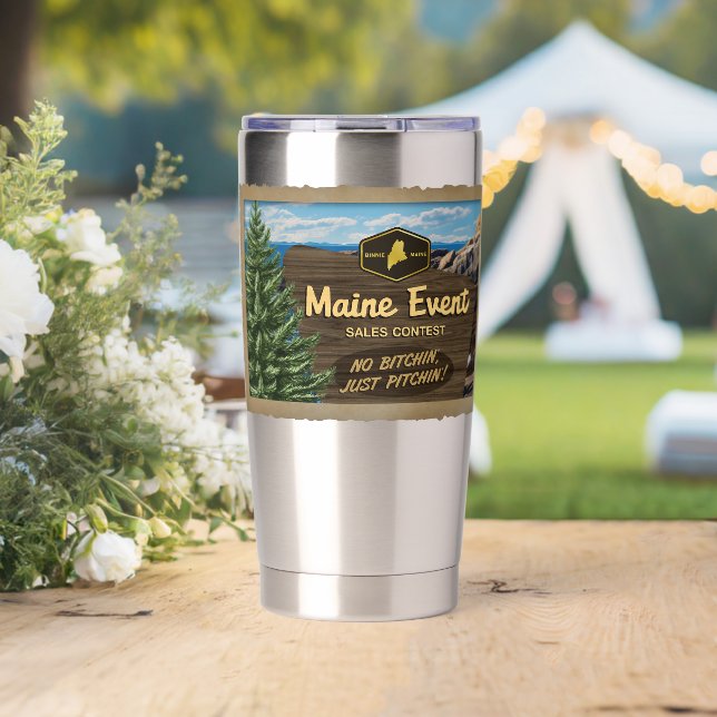 Maine Event Sales Contest Tumbler Thermobecher (Hochzeit (gedreht))