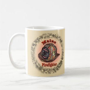 Maine Feuerwehrmann Tasse 