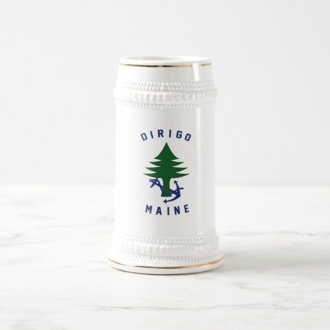 MAINE FLAG BIERGLAS (Mittel)