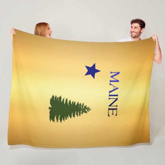 Maine-Flagge 1901 Fleecedecke (Beispiel)