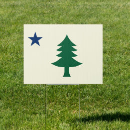 Maine-Flagge 1901 Gartenschild