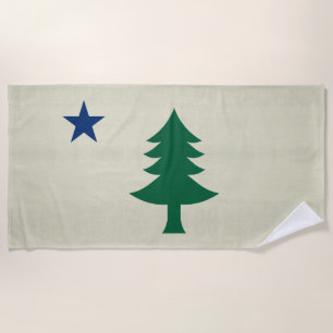 Maine-Flagge 1901 Strandtuch