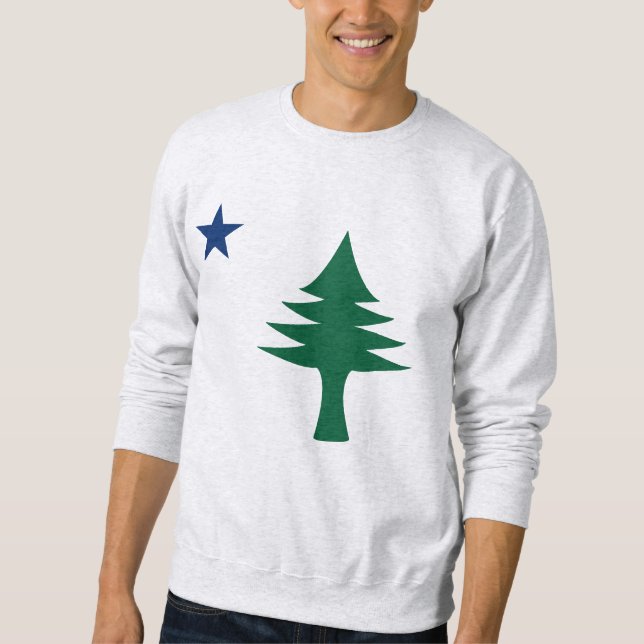 Maine-Flagge 1901 Sweatshirt (Vorderseite)