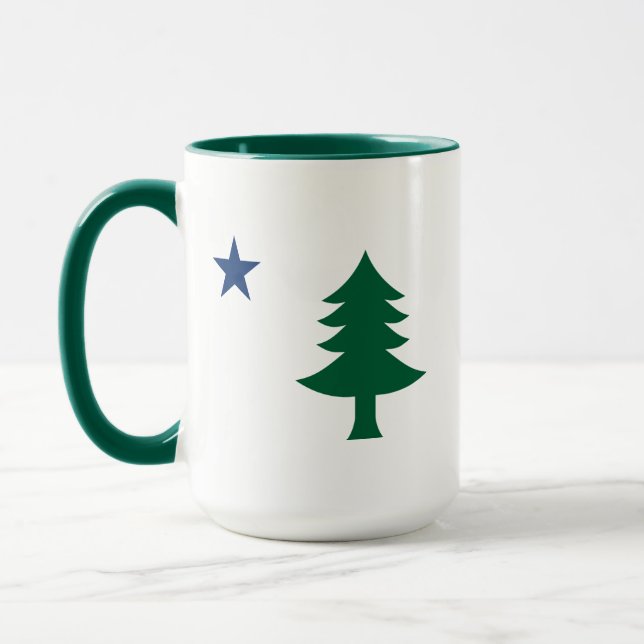 Maine-Flagge 1901 Tasse (Links)