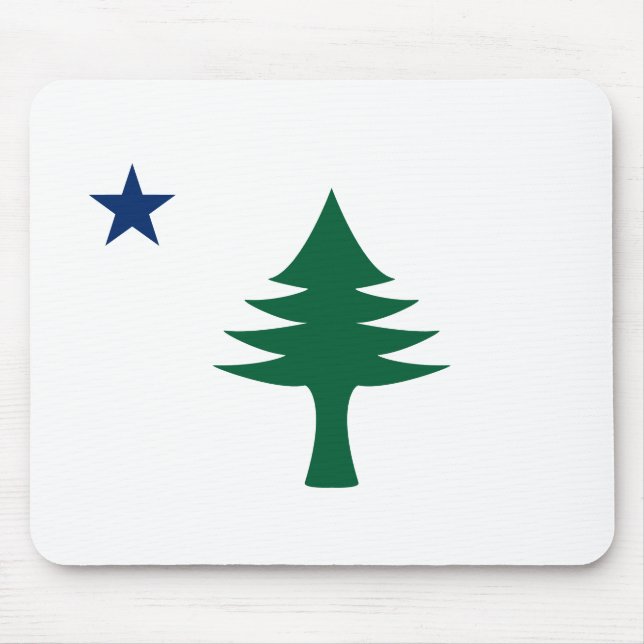 Maine-Flagge von 1901 Mousepad (Vorne)