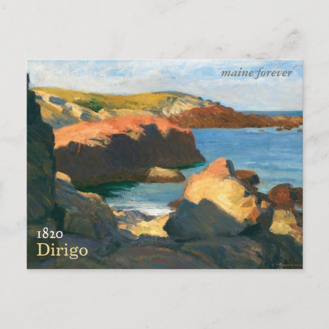 Maine Forever Bicentennial Briefmarke Postcard (ex Postkarte (Vorderseite)