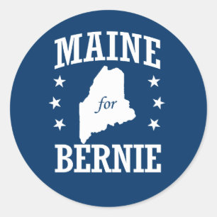 MAINE FÜR BERNIE-SANDPAPIERSCHLEIFMASCHINEN RUNDER AUFKLEBER