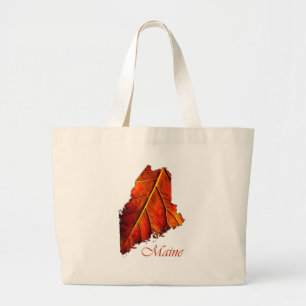 Maine Gift Bags   Maine Foliage Foto Geschenke Jumbo Stoffbeutel