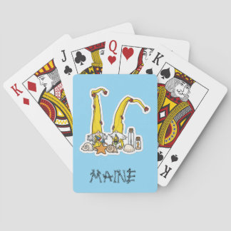 Maine Gnome Willkommen Zuhause Spielkarten
