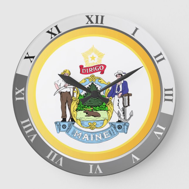 Maine Große Wanduhr (Vorderseite)
