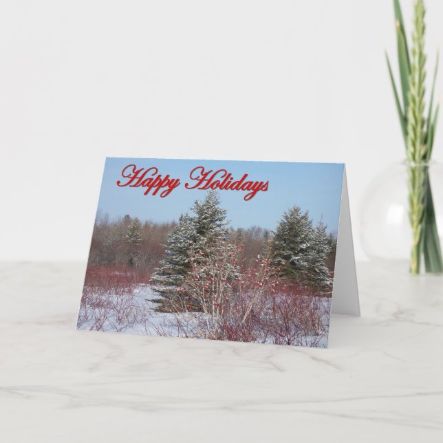Maine Holiday Card Feiertagskarte (Vorderseite)