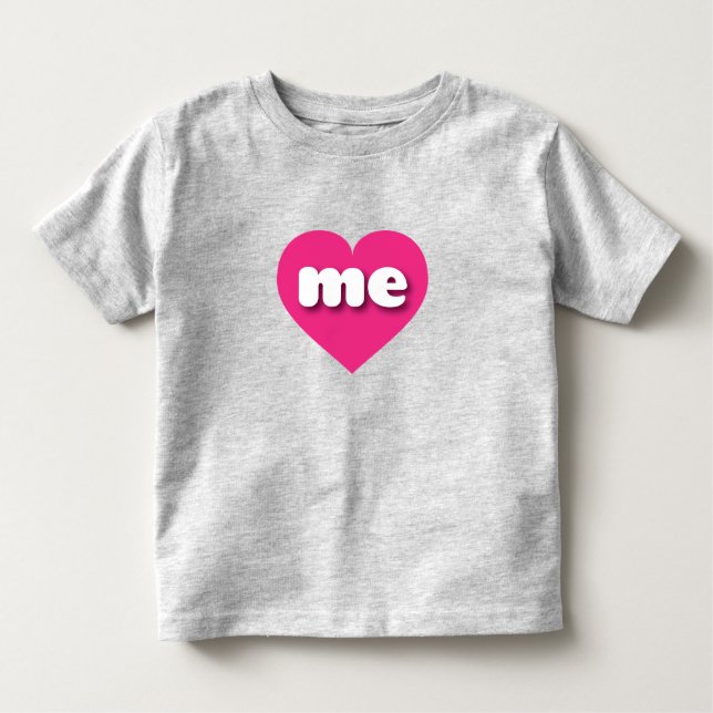 Maine-Hot-Pink-Herz - Ich Liebe mich Kleinkind T-shirt (Vorderseite)