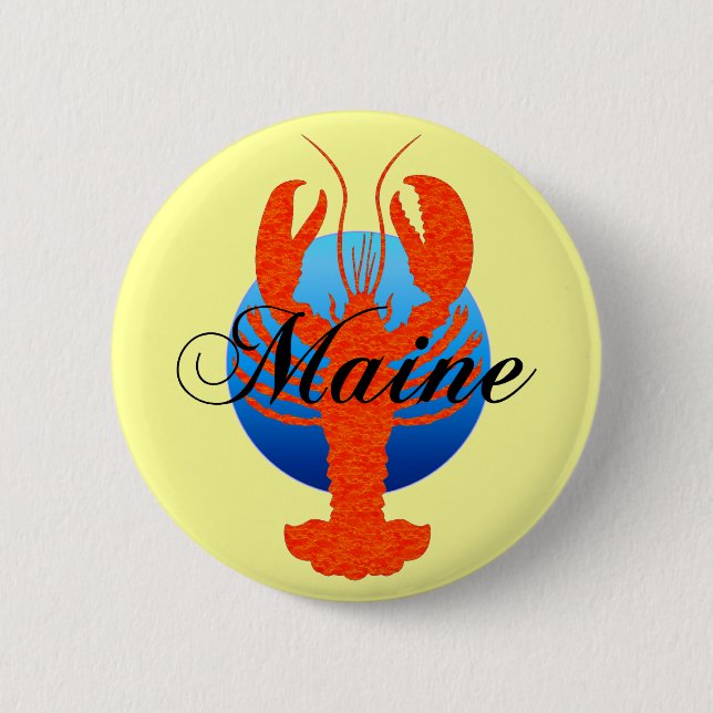 Maine-Hummer Button (Vorderseite)