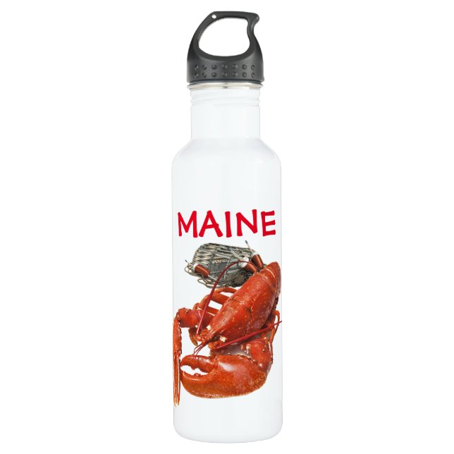 Maine-Hummer Edelstahlflasche (Vorderseite)