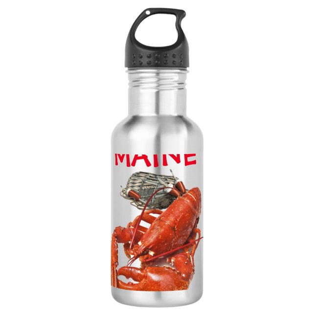 Maine-Hummer Edelstahlflasche (Vorderseite)