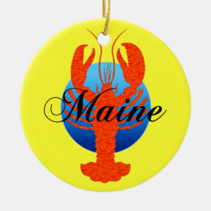 Maine-Hummer Keramikornament
