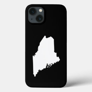 Maine in Weiß und Schwarz Case-Mate iPhone Hülle