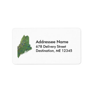 Maine-Karte-Adressetikett Adressaufkleber