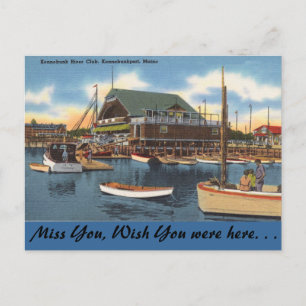 Maine, Kennebunk River Club Postkarte