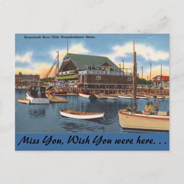 Maine, Kennebunk River Club Postkarte (Vorderseite)