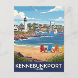 Maine Kennebunkport Travel Postkarte