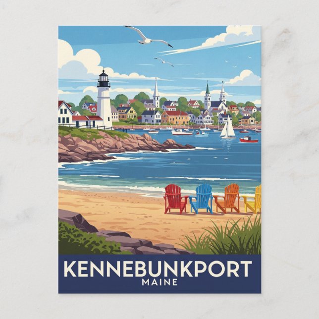 Maine Kennebunkport Travel Postkarte (Vorderseite)