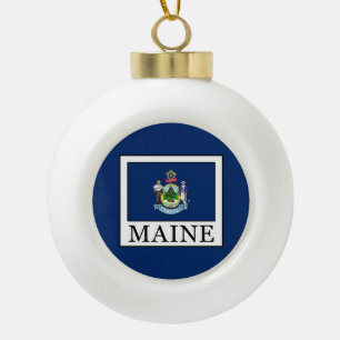 Maine Keramik Kugel-Ornament