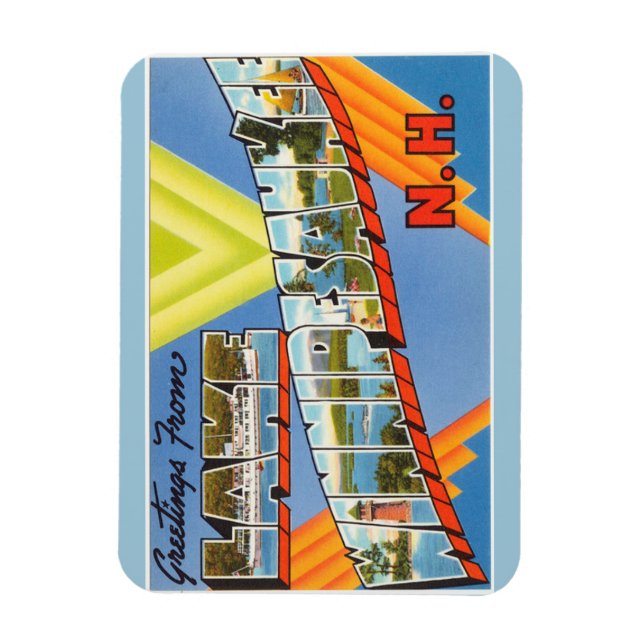Maine, Lake Winnipesaukee Magnet (Vertikal)