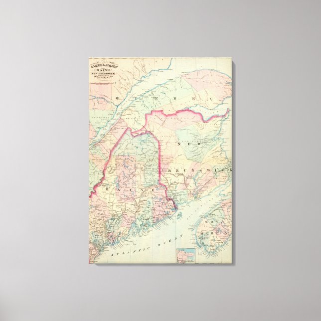 Maine, Leinwanddruck (Vorderseite)