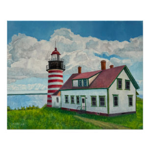 Maine-Leuchtturm Poster