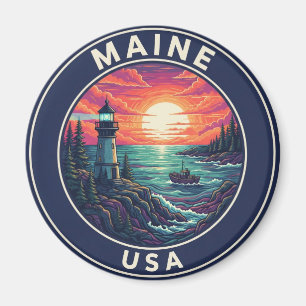 Maine Leuchtturm Reise Magnet