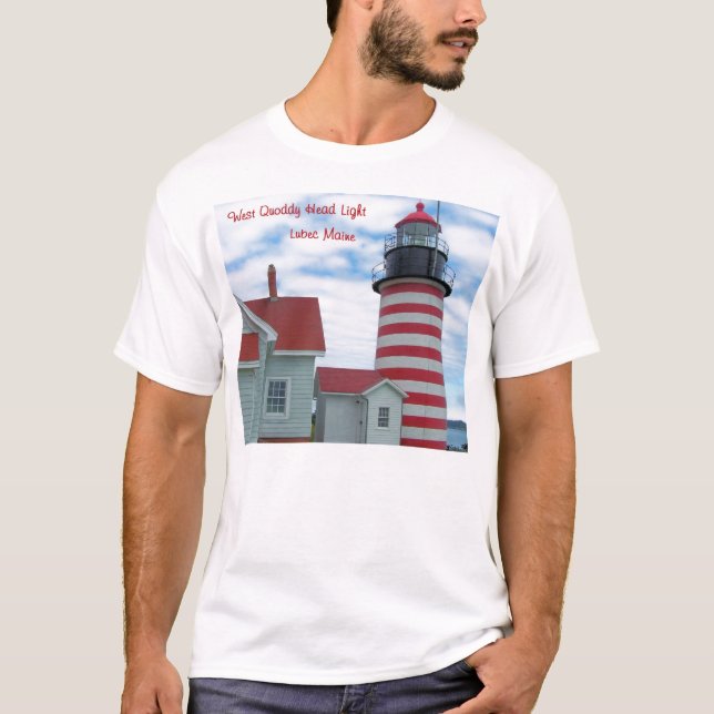 Maine-Leuchtturm T-Shirt (Vorderseite)