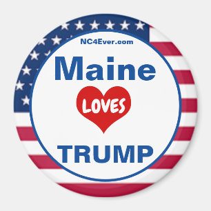 Maine LIEBEN TRUMP Patriotic Kühlschrank Magnet