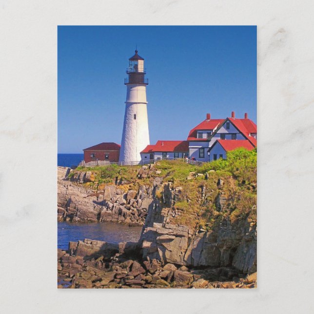 Maine Lighthouse 10 Postkarte (Vorderseite)